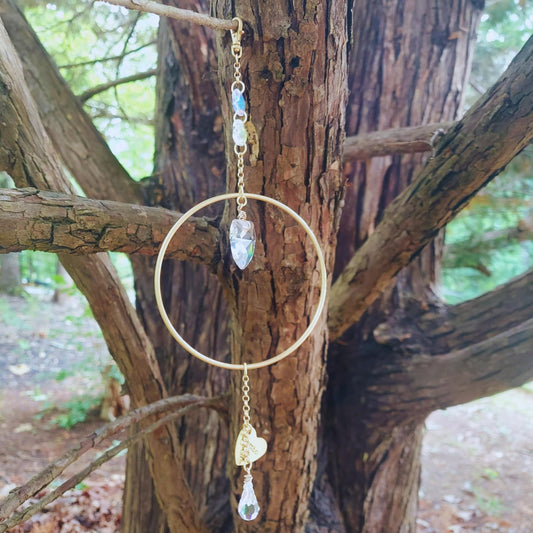 personalized gift: pet memorial suncatcher for window. dreamcatcher. windchime with crystals. home decor