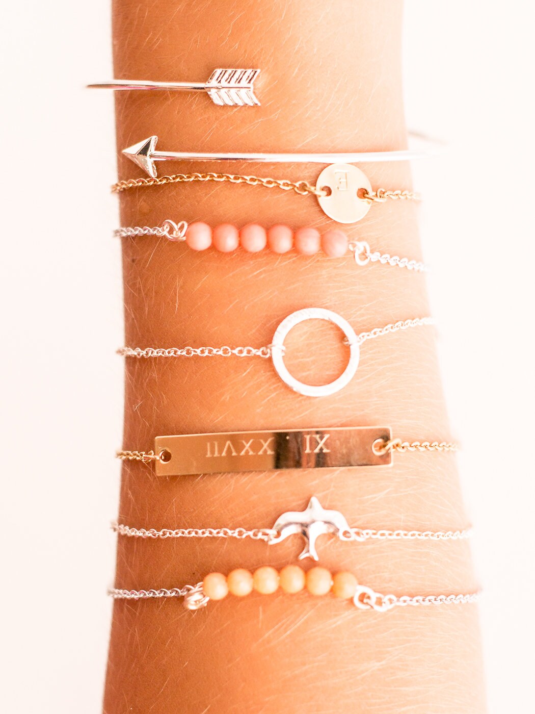 Stainless Steel Minimalist Carnelian Gemstone Choker: Bracelet, Necklace or Anklet Handmade Jewelry