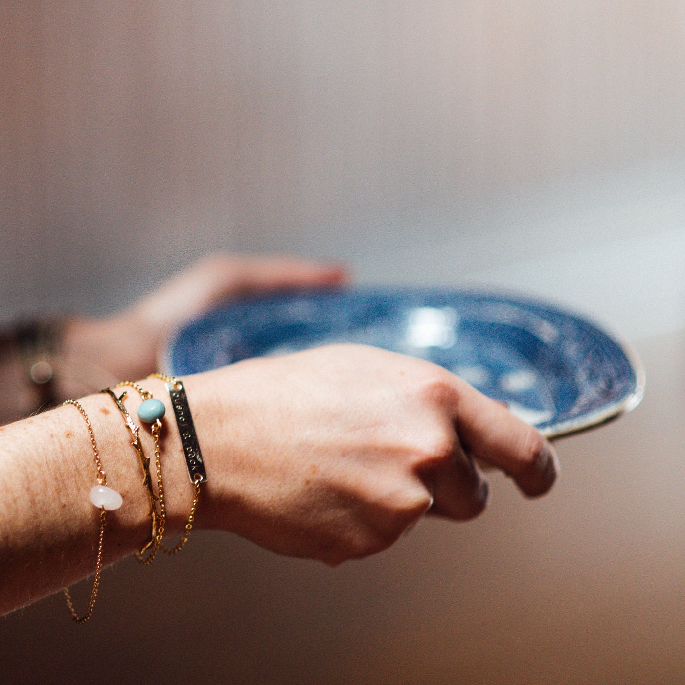 Stainless Steel Labradorite Minimalist Necklace, Bracelet, Choker or Anklet: Handmade Jewelry