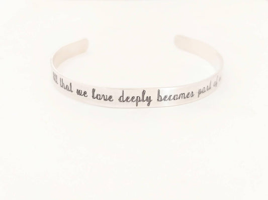 all that we love deeply handmade grief bracelet: personalized sympathy gift