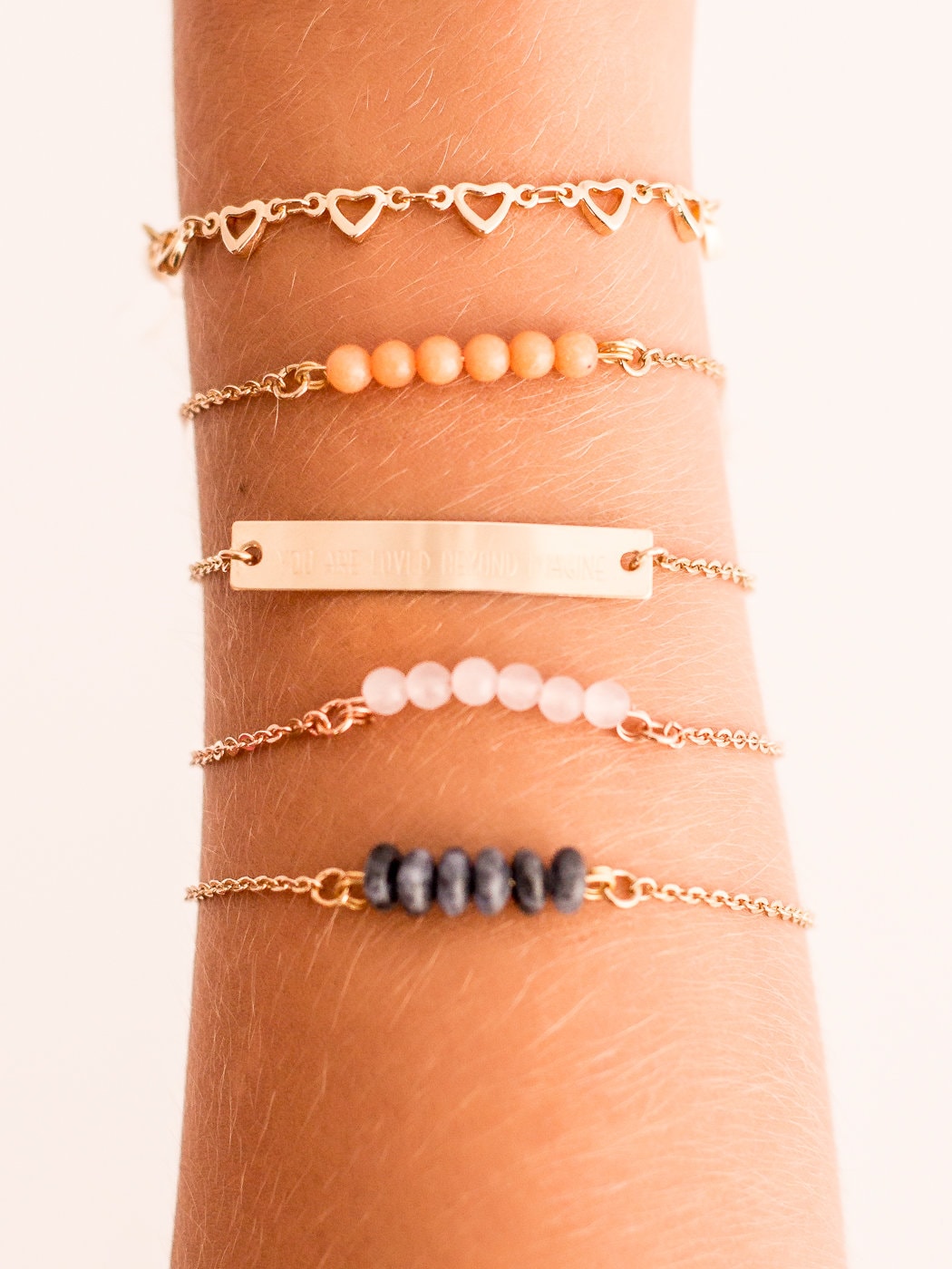 Stainless Steel Moss Agate Minimalist Choker, Bracelet, Gemstone Necklace, Anklet, Handmade Jewelry