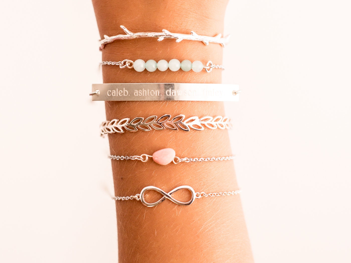 Stainless Steel Amazonite Minimalist Bracelet: Gemstone Necklace. Choker. Anklet. Handmade Jewelry