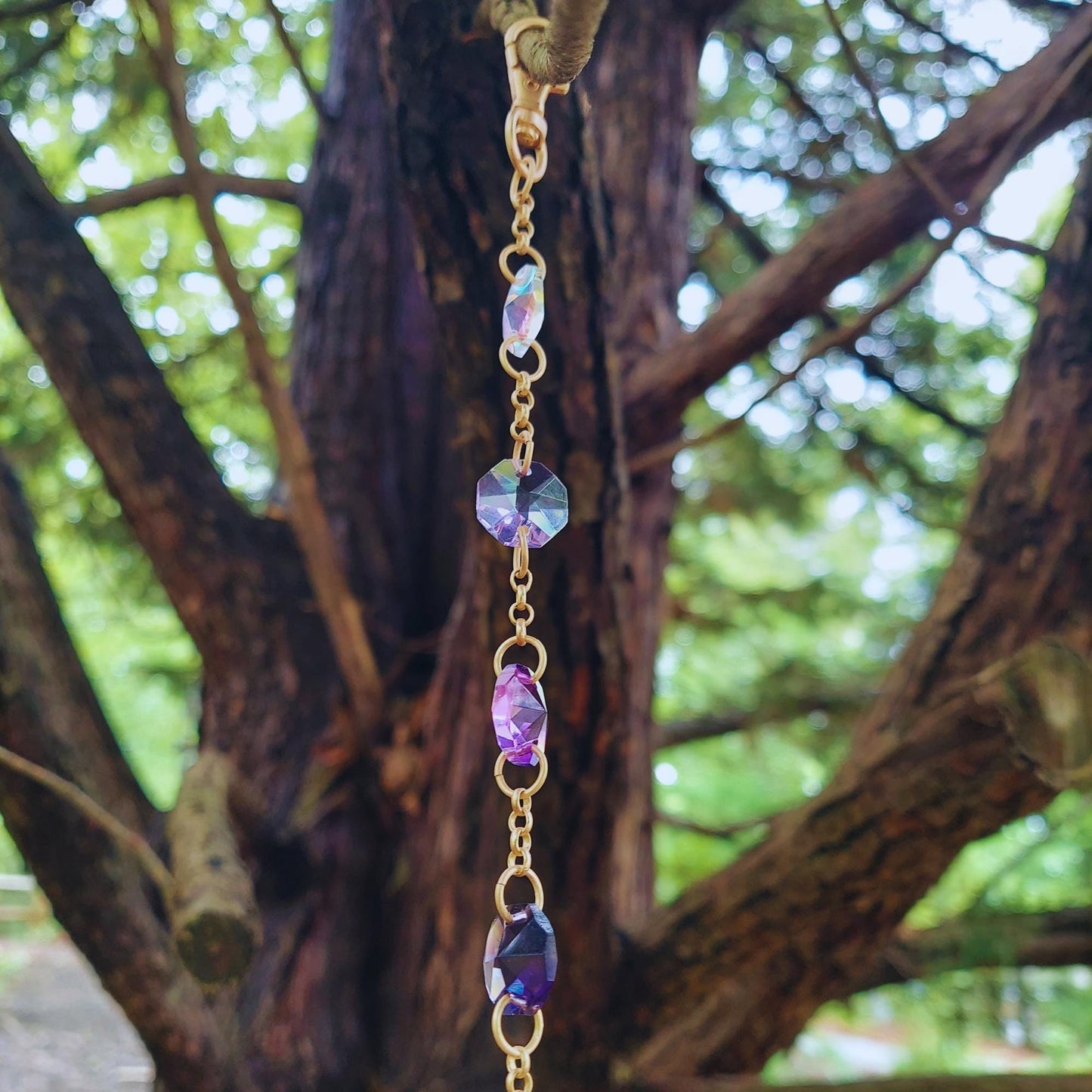 home decor gift for friend: suncatcher, dreamcatcher, wind chime with crystals